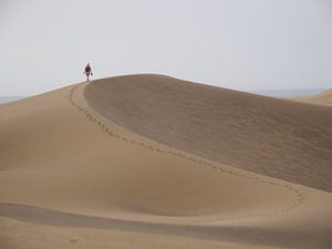 Fotograaf op de Duinen van Maspalomas