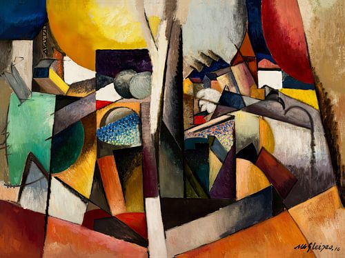 Albert Gleizes - Kubistische Landschaft (1914)