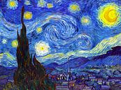 De sterrennacht - Vincent van Gogh -1889 van Doesburg Design thumbnail