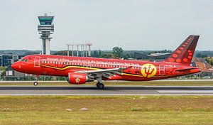 Airbus A320 von Brussels Airlines in der Lackierung Red Devils. von Jaap van den Berg