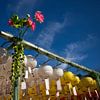 Lanternes en papier au temple Bulguksa, Corée du Sud sur Winne Köhn