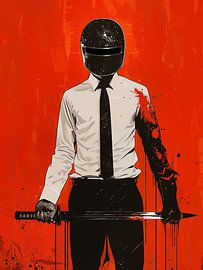 Getting the Job Done | Business Samurai Street Art by Frank Daske | Foto & Design