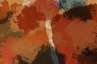 Warme abstracties in pasteltinten. Moderne abstracte kunst VI van Dina Dankers thumbnail