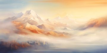 Foggy mountain landscape by Whale & Sons