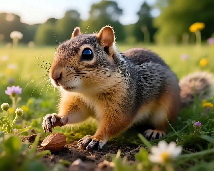 Vue sur la prairie par Jean Pierre