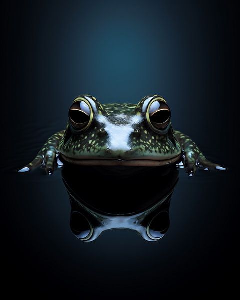 Portrait einer Kröte von fernlichtsicht