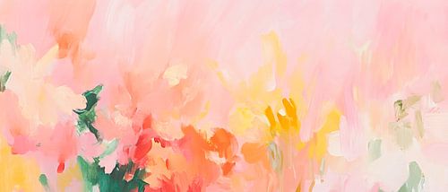 Kleurrijke bloemen in aquareltechniek