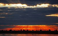 Dramatischer Abendhimmel über Africa von W. Woyke Miniaturansicht