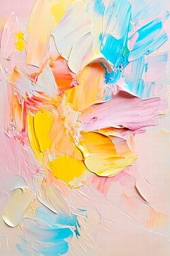 Colourful acrylic fusion - Abstract by Poster Art Shop