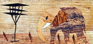 Afrikaanse olifant kunst