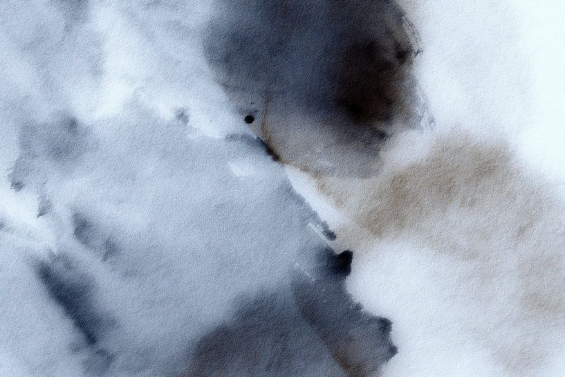 Japandi Meditation, modern and abstract in soft colours by FRESH Fine Art