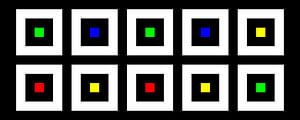 Verschachtelt | Mittig | 05x02 | N=02 | Random #19 | RGBY