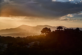 Sunset, Haut de Cagnes, France by André Bouterse