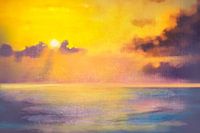Zonsondergang in pastel