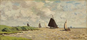 Gezicht op voorzaan, Claude Monet