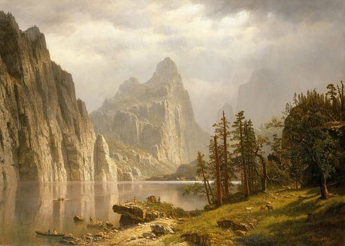 Albert Beerstadt~Rivière Merced, vallée du Yosemite