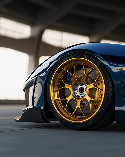 Autoliebhabers Blick von fernlichtsicht