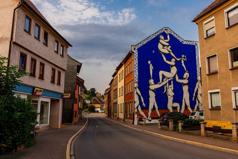 On the way in the city centre of Schmalkalden by Oliver Hlavaty