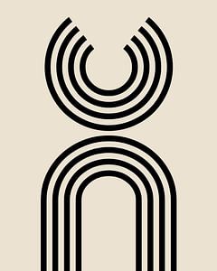 Im Gleichgewicht Retro Abstrakt