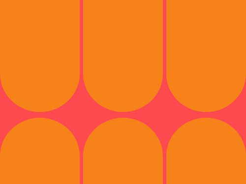 Abstract modern geometry in neon colours II by Mad Dog Art