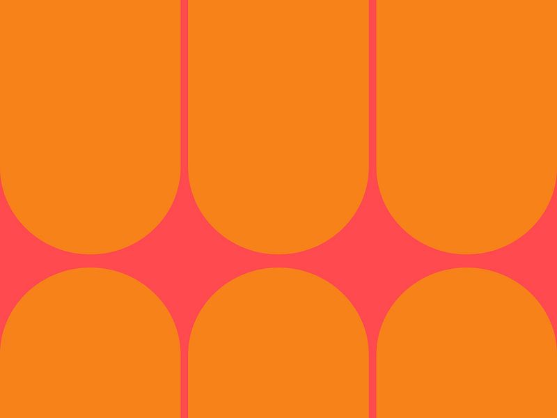 Abstract modern geometry in neon colours II by Mad Dog Art