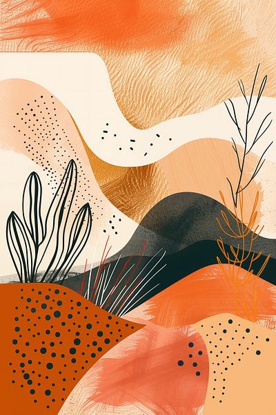 Soft Color Line Art Pastel par Frank Daske | Foto & Design