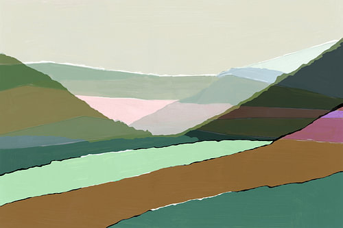 Moderne, vielschichtige Landschaft