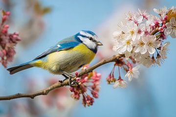 Blue tit (Cyanistes caeruleus)