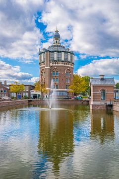 Watertoren in Rotterdam van Fred Leeflang