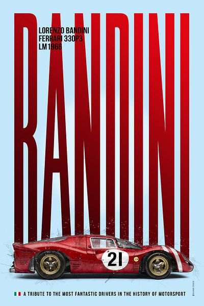 Lorenzo Bandini Tribute Ferrari 330P3 von Theodor Decker