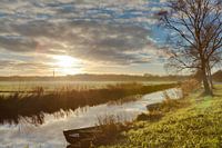 Kleine Boot met Zonsopgang