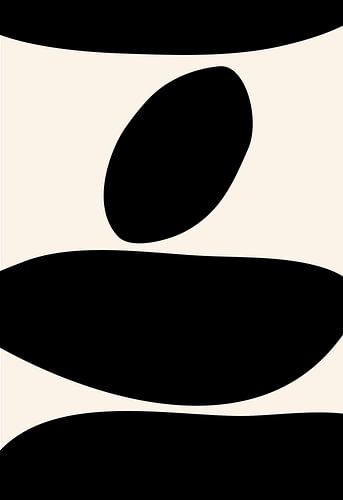 Pierres sur un fond beige