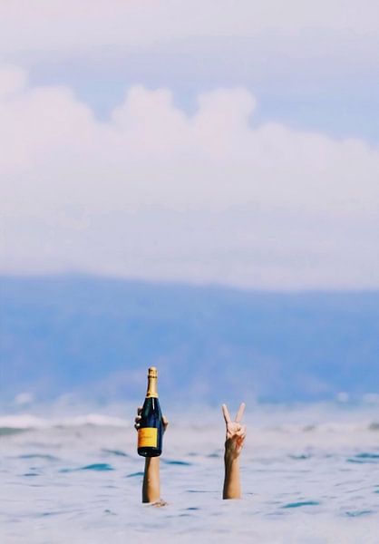 Champagne in the Ocean by Kang Troye