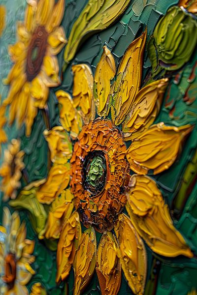 picturesque sunflowers by Egon Zitter