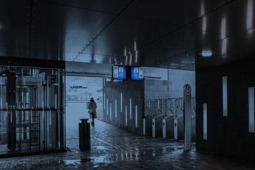 En gare de Helmond, sur le chemin du retour sur Piet Spierings