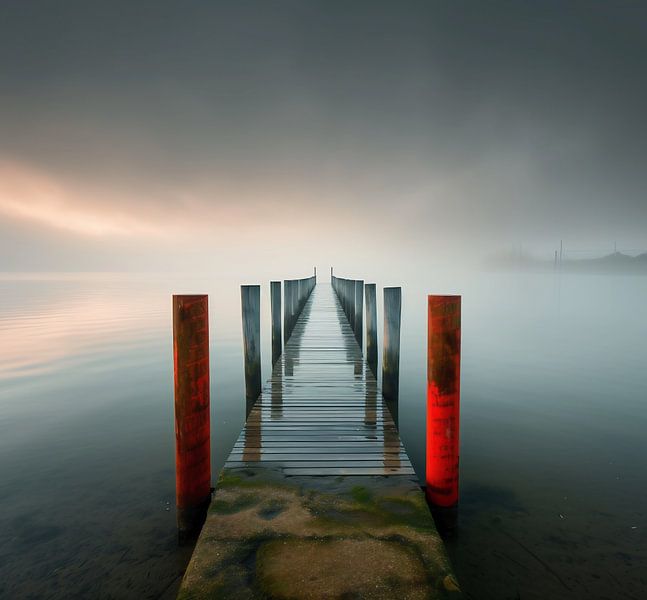 Aan het meer van fernlichtsicht