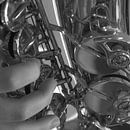 saxofoonspeler von Bianca Muntinga Miniaturansicht