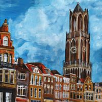 Utrecht - View of the Cathedral and the Fish Market