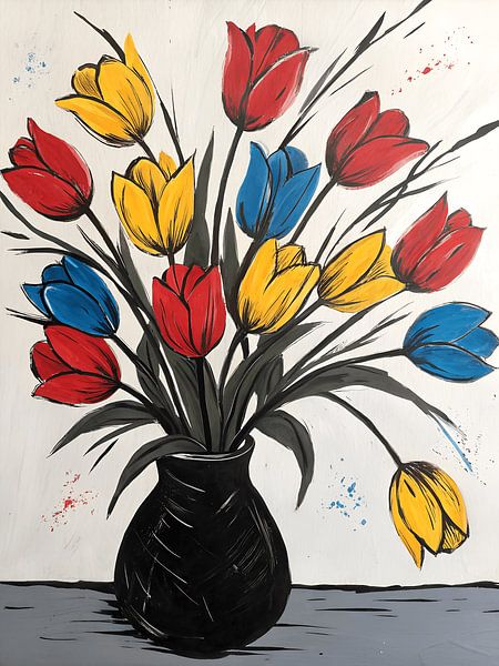Primary Bloom Vase by Abdelaziz Elachaary
