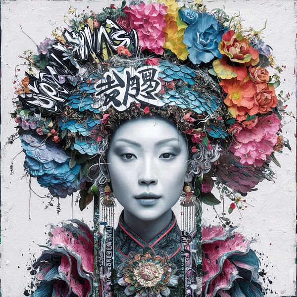 Asia Girl - Street Art - Urban 07 par Samuel Richter