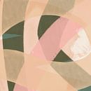 Modern shapes and lines abstract art  in pastel colors no 2 by Dina Dankers thumbnail