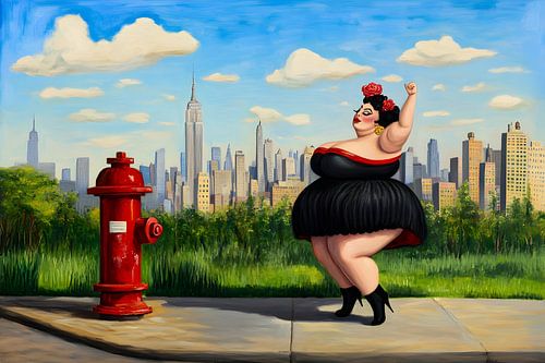 Grosse danseuse à la Grosse Pomme