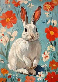 Rabbits in a world full of colour by Niklas Maximilian