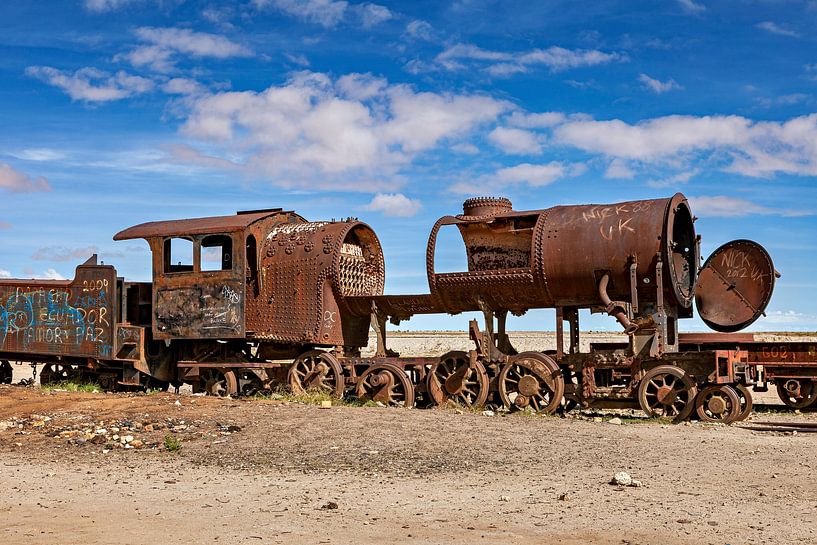 Der Zugfriedhof bei Uyuni in Bolivien von Roland Brack