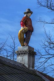 Visser op de vismarkt in Alkmaar von Mike Bing