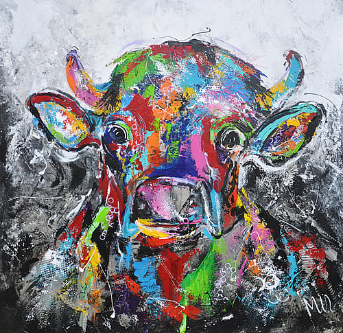 Cow colourful