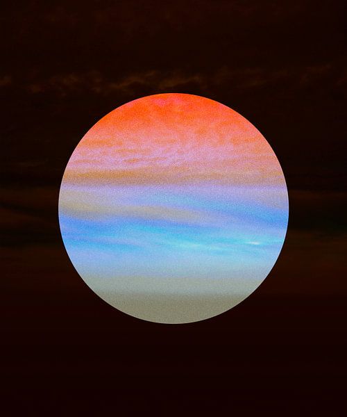 Clouds moon by Mad Dog Art