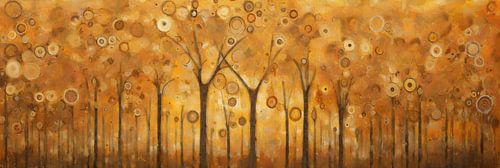 Herfstbos in Cirkelvorm