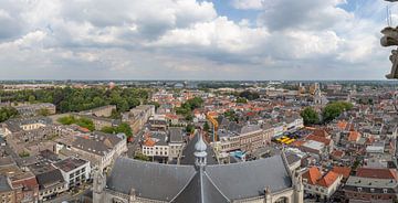 Panoramic view from the Grote Kerk in Breda