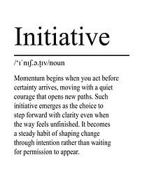 Initiative Definition - White by WordsThatInspire
